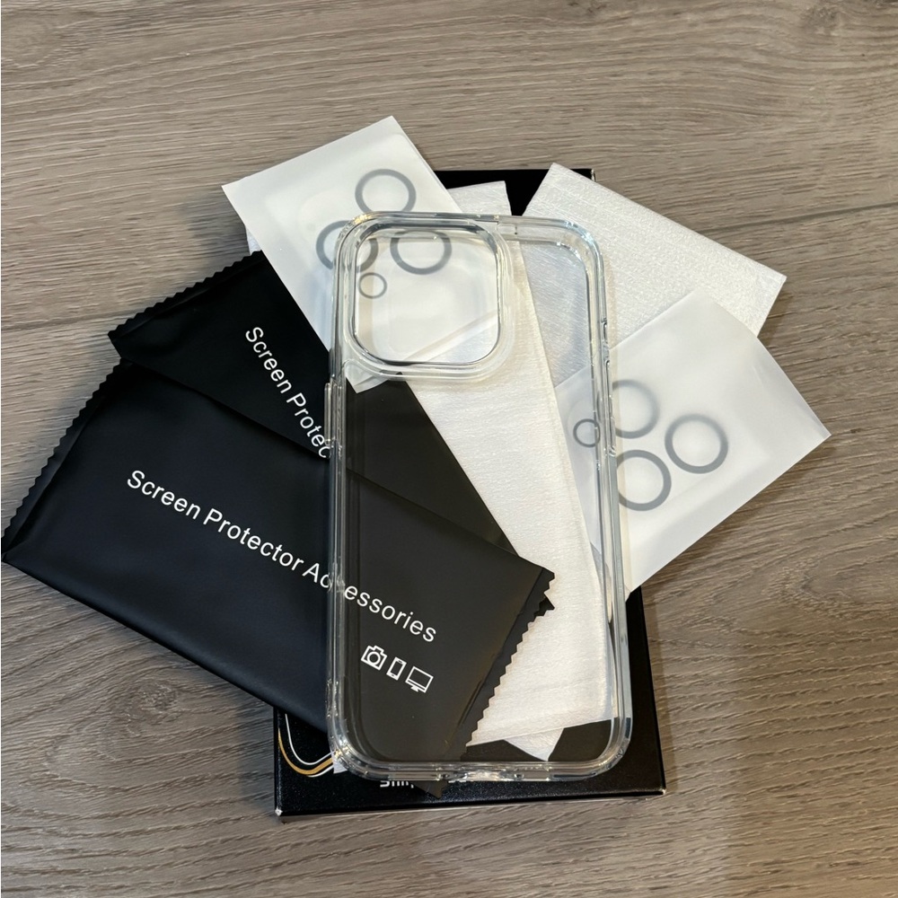 OPXYL Clear iPhone 15 Pro Smartphone Case & Screen Protectors & Lens Protectors